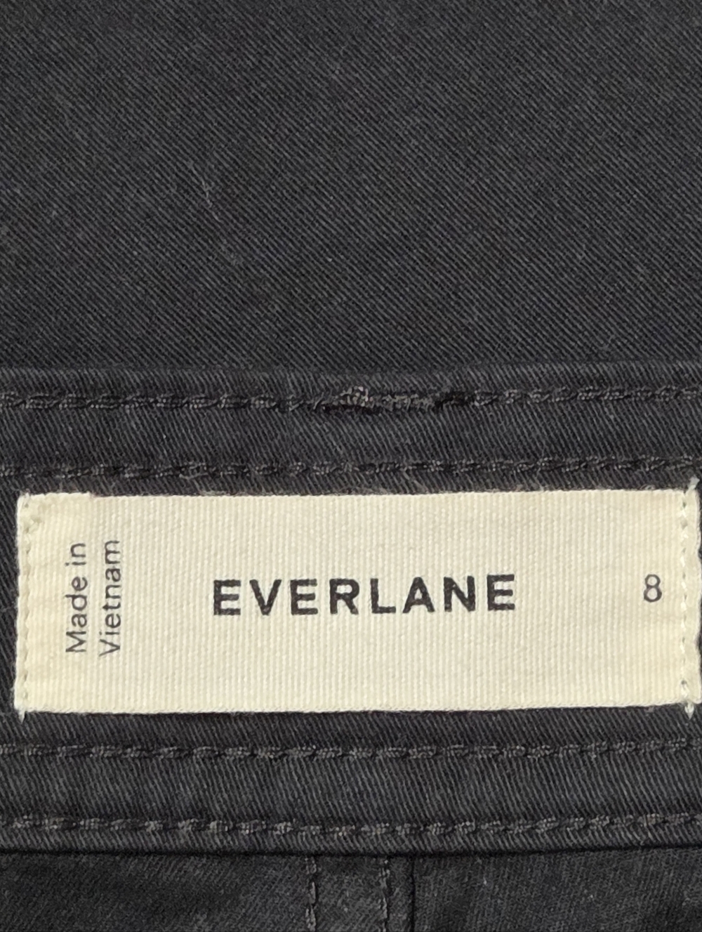 Everlane Barrel Pants Black Organic Cotton Size 8 - Picture 8 of 10